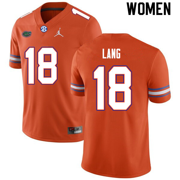 Women #18 Dante Lang Florida Gators College Football Jerseys Sale-Orange